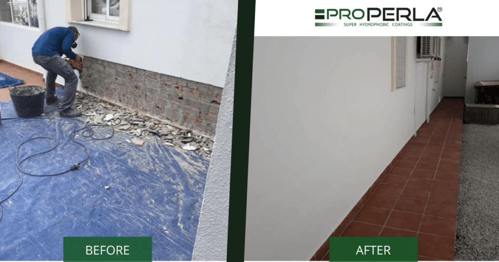 Damp Problem Campo House Malaga Before After